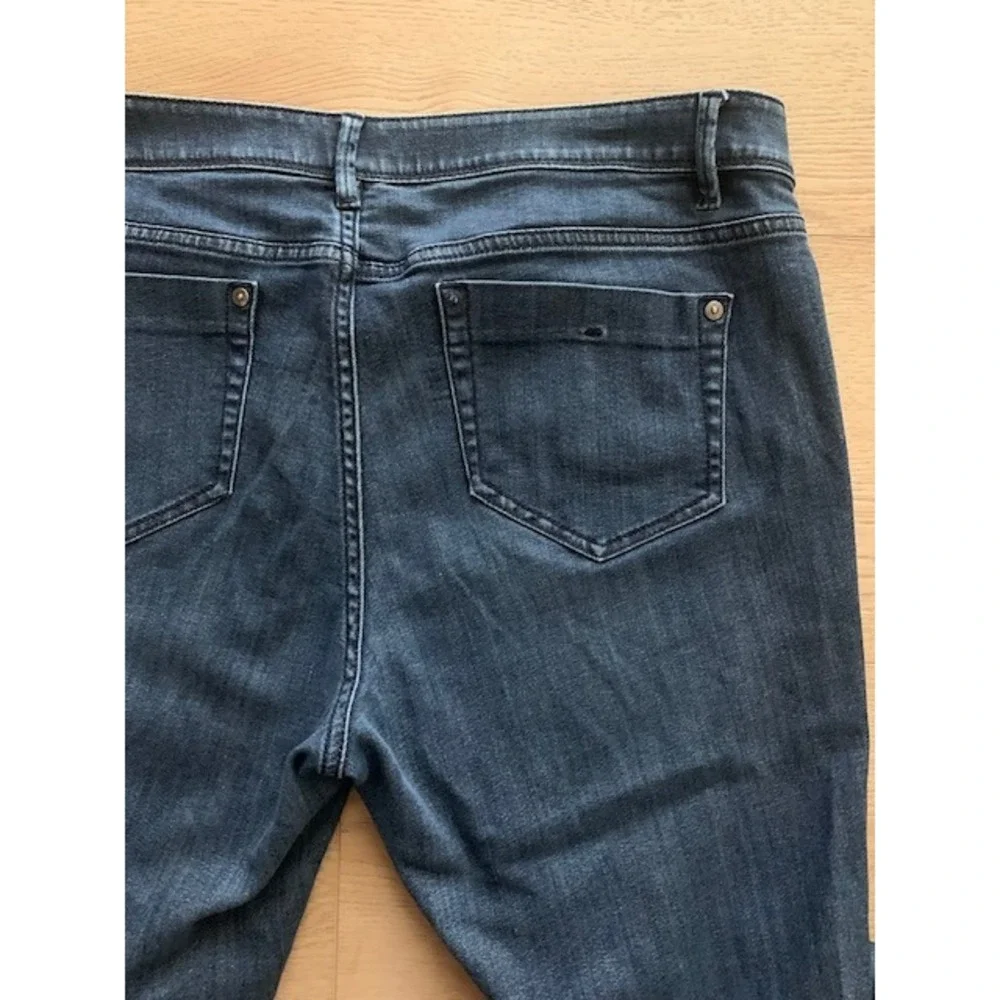 J.Jill Authentic Fit Slim Ankle Jeans Womens 14 Dark Wash Denim Stretch Pants